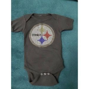 Pittsburgh Steelers NFL Baby Infant Size 6-9mos Creeper Bodysuit